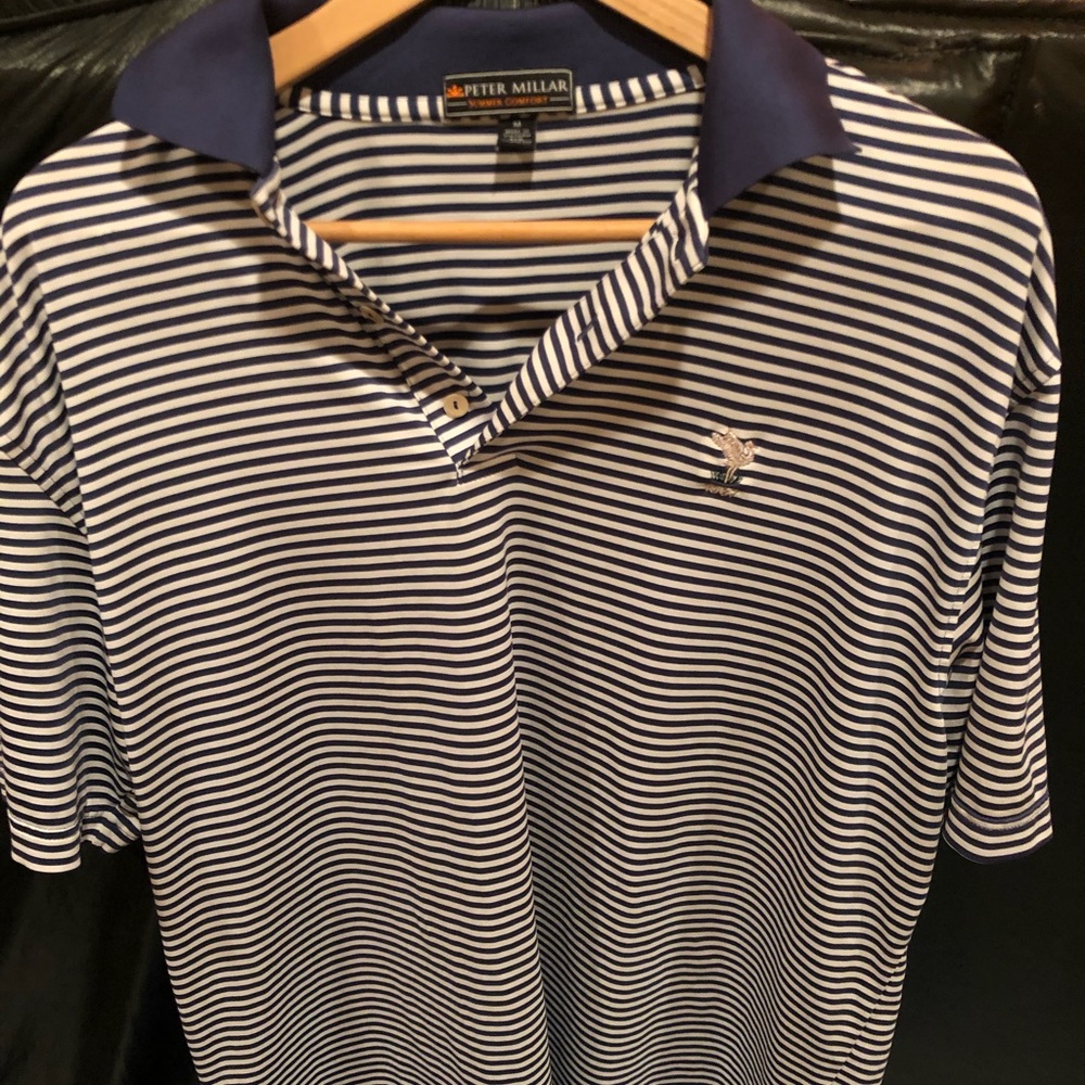 Logo Peter Millar Summer Comfort Golf Polo Size M